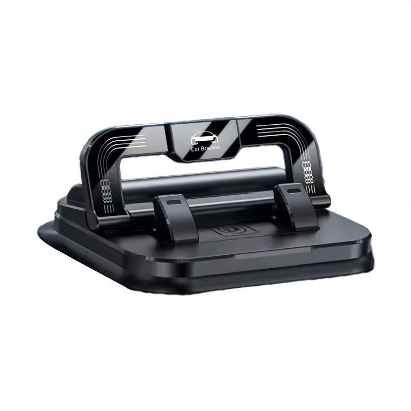 2 in 1 Car Phone Holder and Parking Number Plate, Dashboard Mount with Strong Suction Cup & Adjustable Clip, 360° Rotation Phone Stand for All Phones and Cars - Image 1